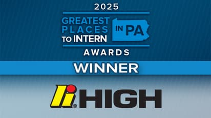 2025 “Greatest Places to Intern in PA” High Winner Graphic